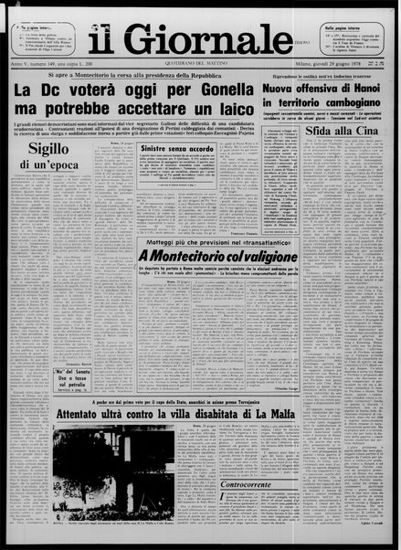 Il giornale nuovo : quotidiano del mattino